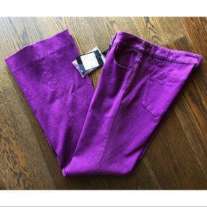 Yves St Laurent Orchid Purple Jeans Sz F36 NWT